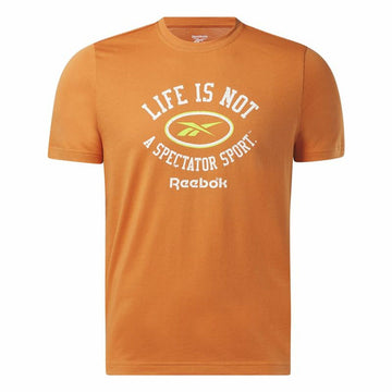Herren Kurzarm-T-Shirt Reebok Graphic Series Orange