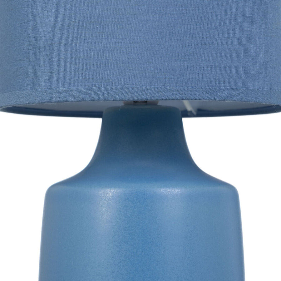 Tischlampe Blau aus Keramik 40 W 220-240 V 16 x 16 x 27 cm