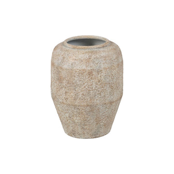Vase Creme Eisen 23,5 x 23,5 x 30 cm